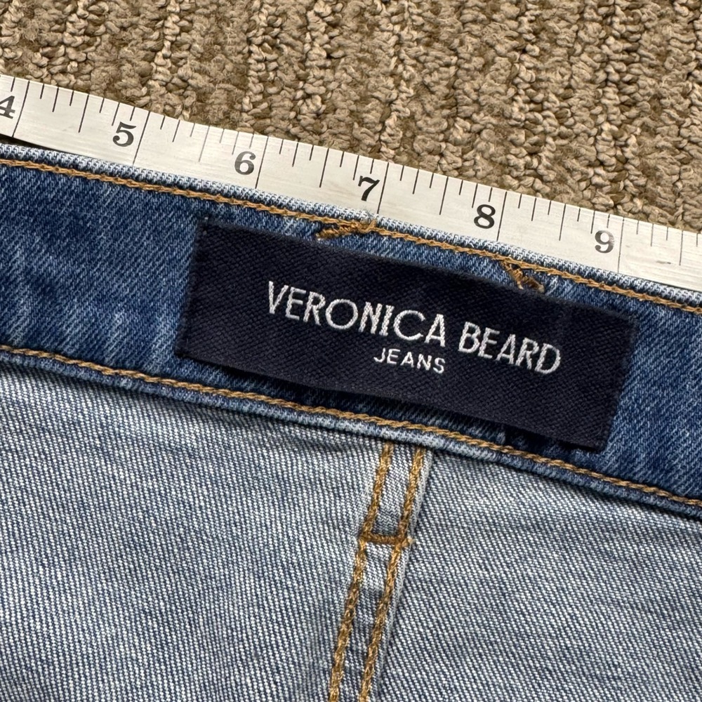 Veronica Beard Grant Wide Leg Crop High Rise Jeans Globetrotter Moon 29 - Picture 5 of 8